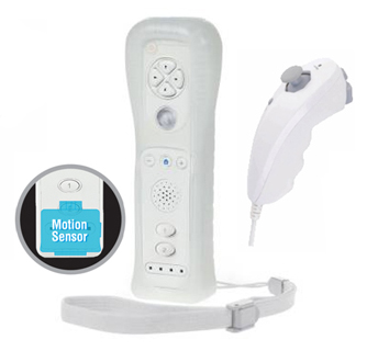 Mando Wii Motion Sensor Total Kaos (Blanco) Compatible con Wii U